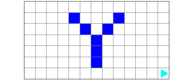 all colors are inverted, now a blue Y on a white background